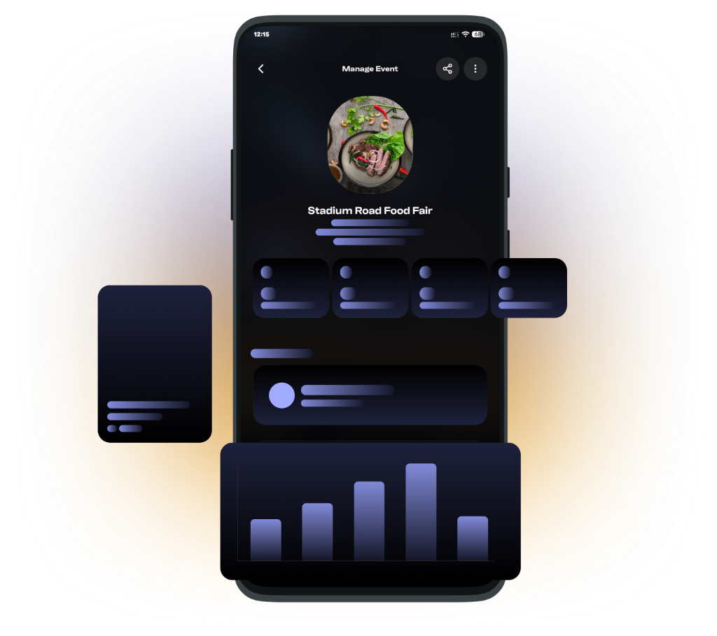 Detailed analytics dashboard for event organizers on Outdorr